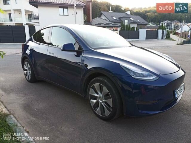 Синий Тесла Model Y, объемом двигателя 0 л и пробегом 24 тыс. км за 28300 $, фото 2 на Automoto.ua