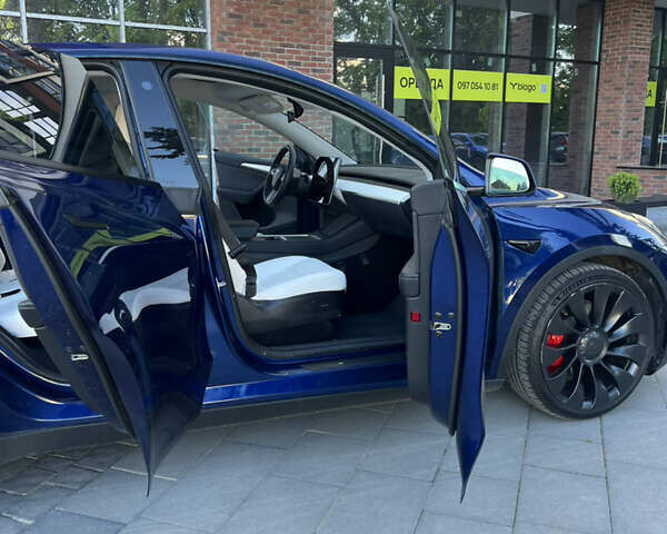Синий Тесла Model Y, объемом двигателя 0 л и пробегом 28 тыс. км за 32900 $, фото 36 на Automoto.ua
