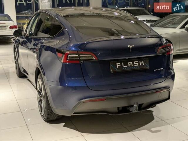 Синий Тесла Model Y, объемом двигателя 0 л и пробегом 51 тыс. км за 30900 $, фото 7 на Automoto.ua