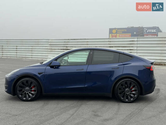 Синий Тесла Model Y, объемом двигателя 0 л и пробегом 66 тыс. км за 24100 $, фото 3 на Automoto.ua