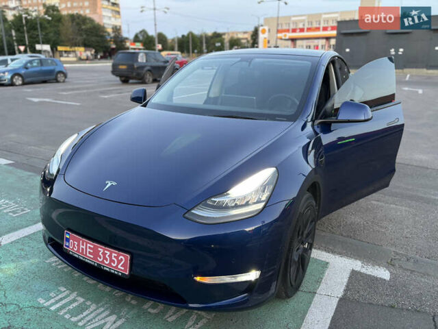 Синий Тесла Model Y, объемом двигателя 0 л и пробегом 43 тыс. км за 25500 $, фото 10 на Automoto.ua