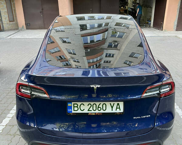 Синий Тесла Model Y, объемом двигателя 0 л и пробегом 24 тыс. км за 35500 $, фото 4 на Automoto.ua