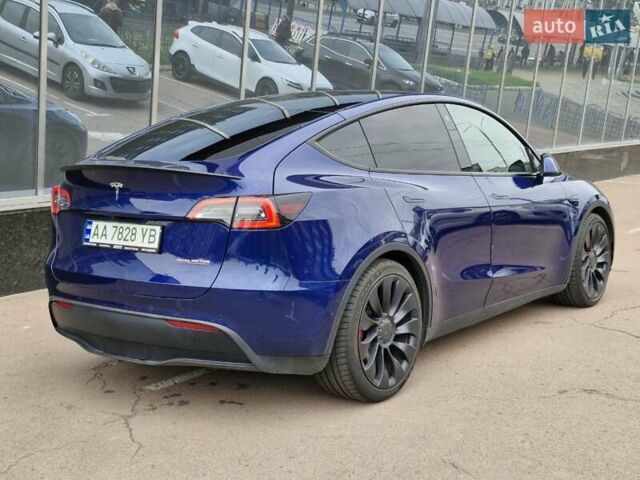 Тесла Model Y 2022 в Киеве на Automoto.ua Синий Тесла Model Y, объемом двигателя 0 л и пробегом 25 тыс. км за 31900 $, фото 2 на Automoto.ua