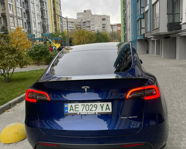 Тесла Model Y 2022 в Днепре (Днепропетровске) на Automoto.ua Синий Тесла Model Y, объемом двигателя 0 л и пробегом 57 тыс. км за 25499 $, фото 5 на Automoto.ua