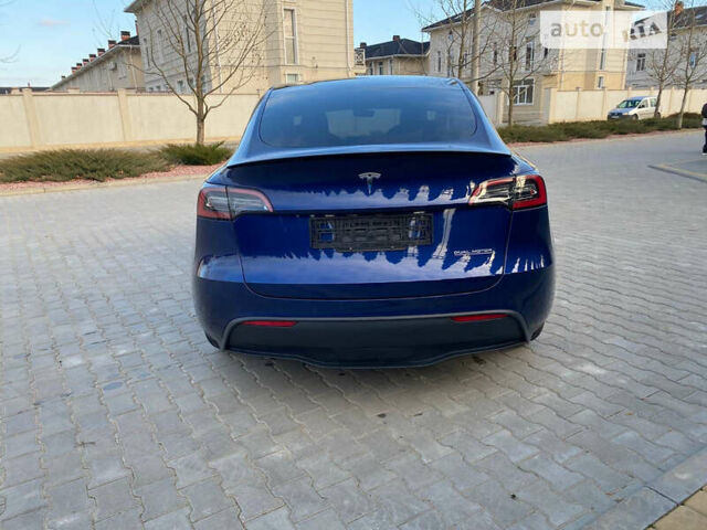 Синий Тесла Model Y, объемом двигателя 0 л и пробегом 12 тыс. км за 38499 $, фото 4 на Automoto.ua
