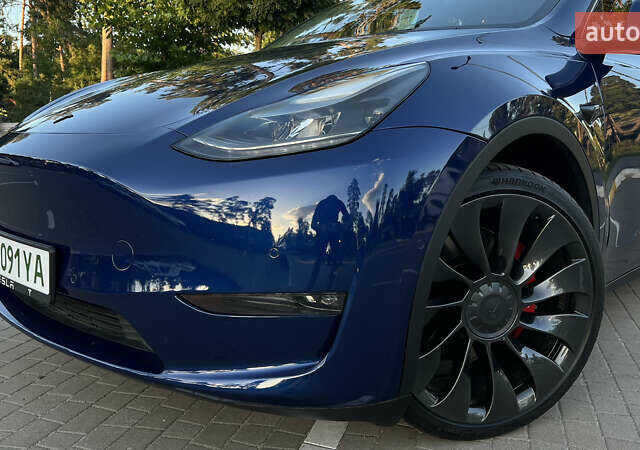 Синий Тесла Model Y, объемом двигателя 0 л и пробегом 84 тыс. км за 26900 $, фото 8 на Automoto.ua