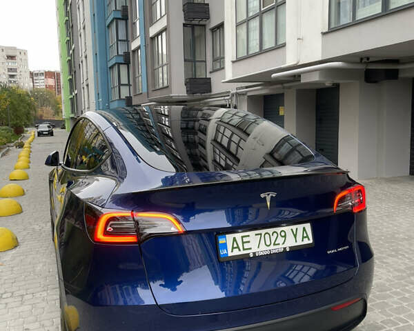 Тесла Model Y 2022 в Днепре (Днепропетровске) на Automoto.ua Синий Тесла Model Y, объемом двигателя 0 л и пробегом 57 тыс. км за 25499 $, фото 4 на Automoto.ua