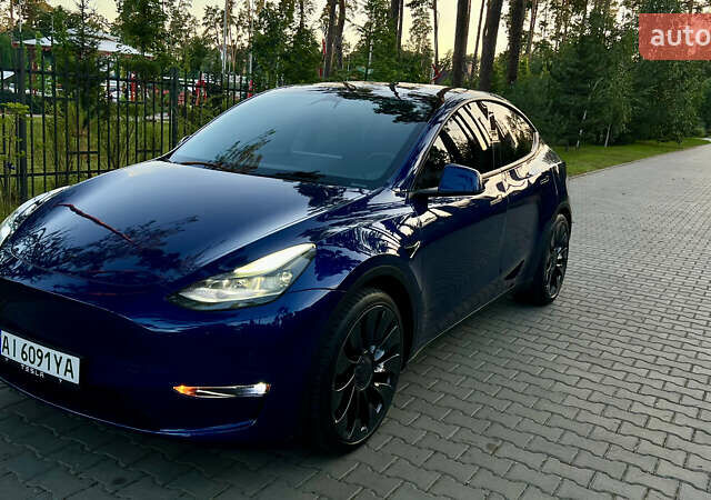 Синий Тесла Model Y, объемом двигателя 0 л и пробегом 84 тыс. км за 26900 $, фото 28 на Automoto.ua