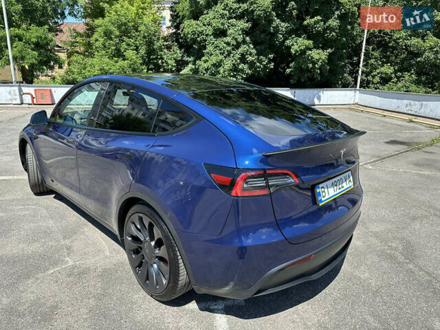 Синий Тесла Model Y, объемом двигателя 0 л и пробегом 15 тыс. км за 33000 $, фото 11 на Automoto.ua