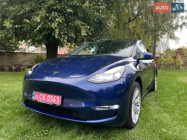 Синий Тесла Model Y, объемом двигателя 0 л и пробегом 37 тыс. км за 27270 $, фото 19 на Automoto.ua