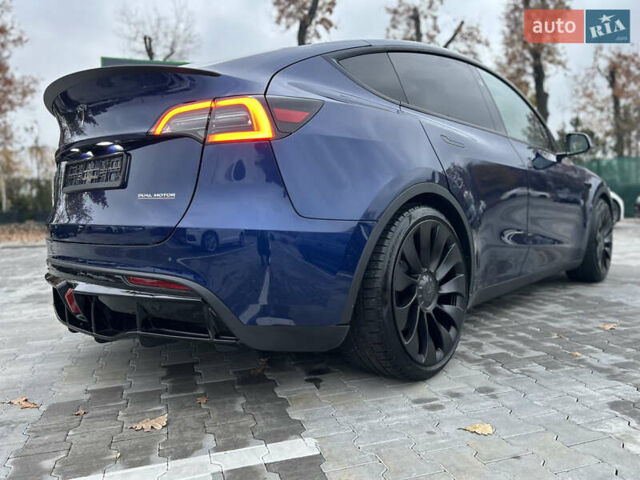 Синий Тесла Model Y, объемом двигателя 0 л и пробегом 48 тыс. км за 31600 $, фото 23 на Automoto.ua