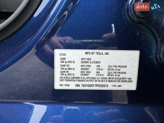 Синий Тесла Model Y, объемом двигателя 0 л и пробегом 36 тыс. км за 31000 $, фото 79 на Automoto.ua