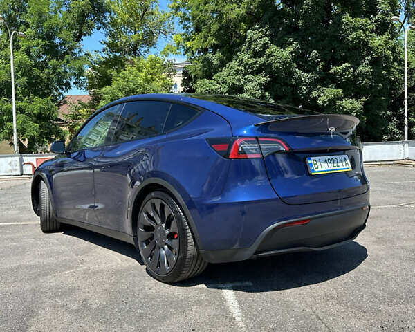 Синий Тесла Model Y, объемом двигателя 0 л и пробегом 15 тыс. км за 33000 $, фото 4 на Automoto.ua