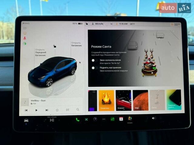 Синий Тесла Model Y, объемом двигателя 0 л и пробегом 48 тыс. км за 32990 $, фото 23 на Automoto.ua