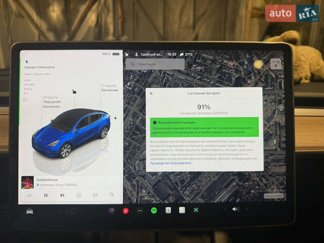 Синий Тесла Model Y, объемом двигателя 0 л и пробегом 26 тыс. км за 30000 $, фото 20 на Automoto.ua