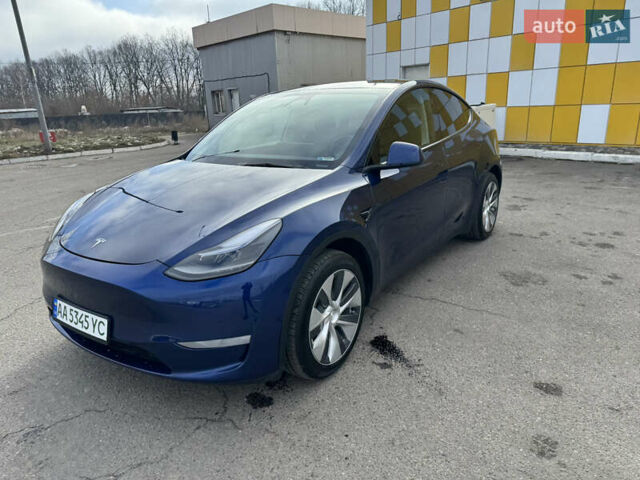 Синий Тесла Model Y, объемом двигателя 0 л и пробегом 15 тыс. км за 28900 $, фото 2 на Automoto.ua