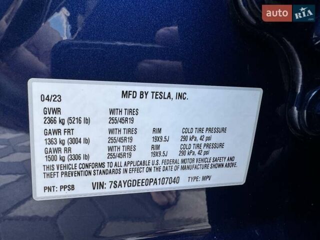 Синій Тесла Model Y, об'ємом двигуна 0 л та пробігом 43 тис. км за 32000 $, фото 14 на Automoto.ua