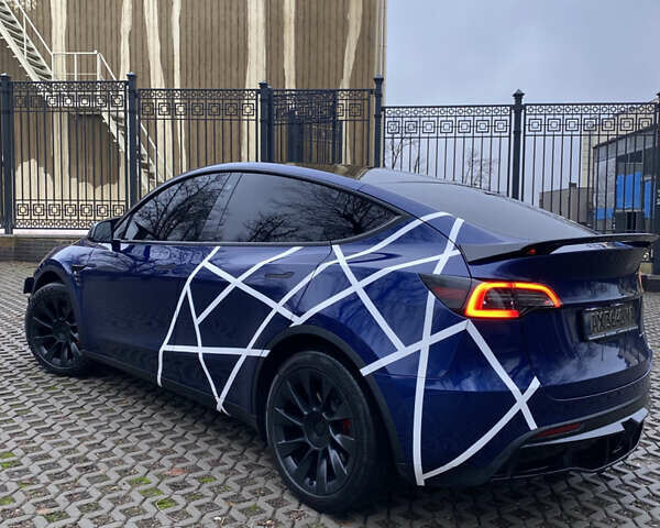Синий Тесла Model Y, объемом двигателя 0 л и пробегом 32 тыс. км за 29400 $, фото 3 на Automoto.ua
