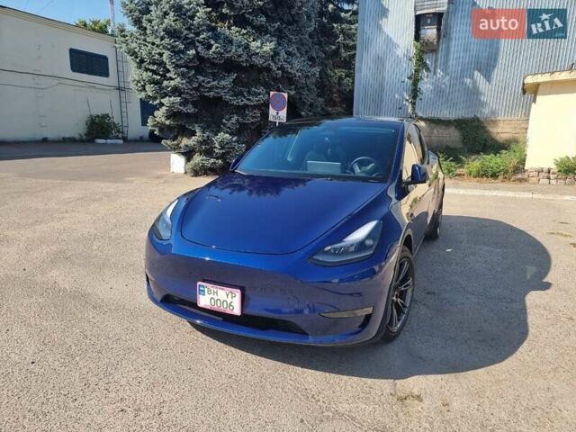Синий Тесла Model Y, объемом двигателя 0 л и пробегом 16 тыс. км за 29900 $, фото 4 на Automoto.ua
