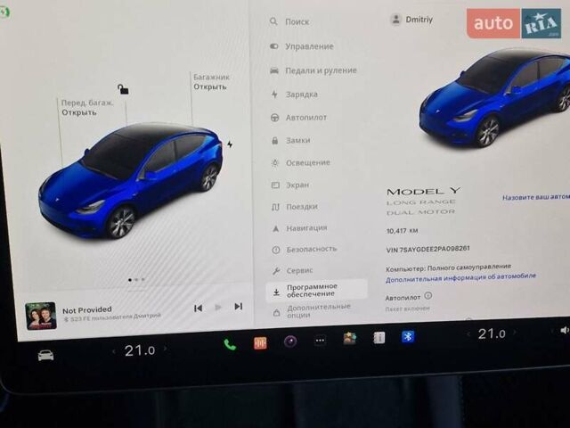 Синій Тесла Model Y, об'ємом двигуна 0 л та пробігом 11 тис. км за 31900 $, фото 21 на Automoto.ua