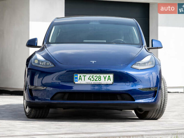 Синій Тесла Model Y, об'ємом двигуна 0 л та пробігом 55 тис. км за 27200 $, фото 1 на Automoto.ua