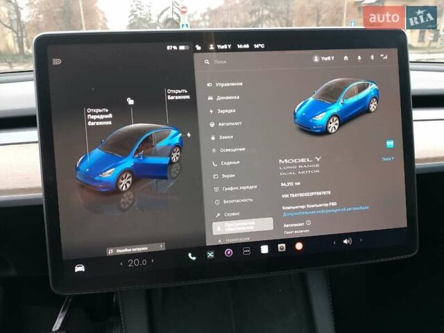 Синій Тесла Model Y, об'ємом двигуна 0 л та пробігом 54 тис. км за 30000 $, фото 42 на Automoto.ua