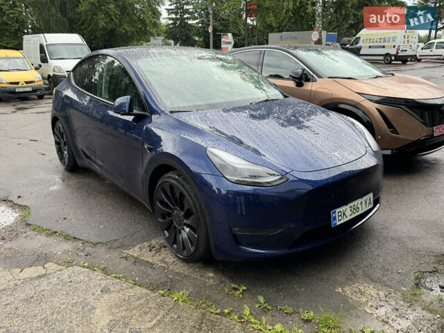 Синій Тесла Model Y, об'ємом двигуна 0 л та пробігом 55 тис. км за 35000 $, фото 2 на Automoto.ua