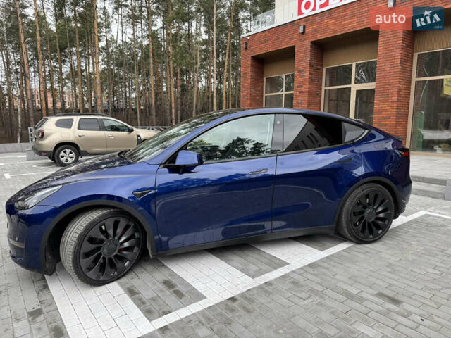 Синий Тесла Model Y, объемом двигателя 0 л и пробегом 18 тыс. км за 31200 $, фото 13 на Automoto.ua