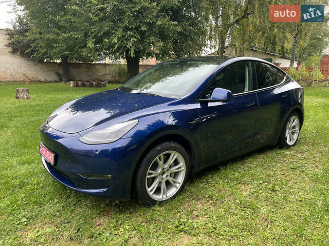 Синий Тесла Model Y, объемом двигателя 0 л и пробегом 37 тыс. км за 27270 $, фото 4 на Automoto.ua