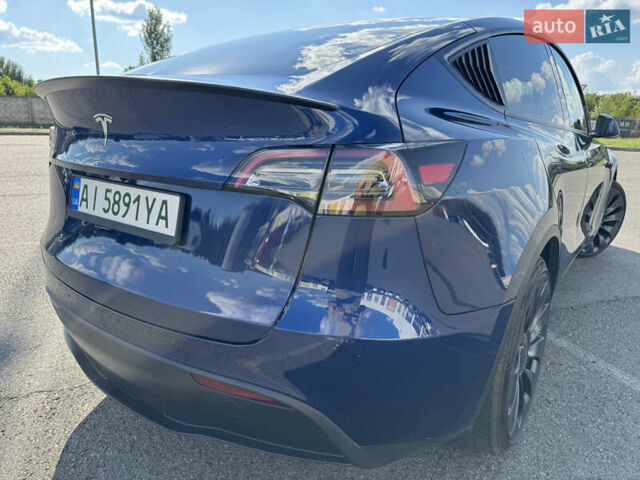 Синий Тесла Model Y, объемом двигателя 0 л и пробегом 17 тыс. км за 32500 $, фото 13 на Automoto.ua