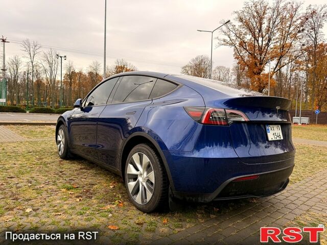 Синий Тесла Model Y, объемом двигателя 0 л и пробегом 46 тыс. км за 31900 $, фото 2 на Automoto.ua