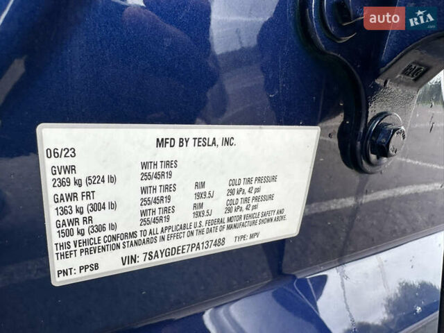 Синій Тесла Model Y, об'ємом двигуна 0 л та пробігом 81 тис. км за 25500 $, фото 27 на Automoto.ua
