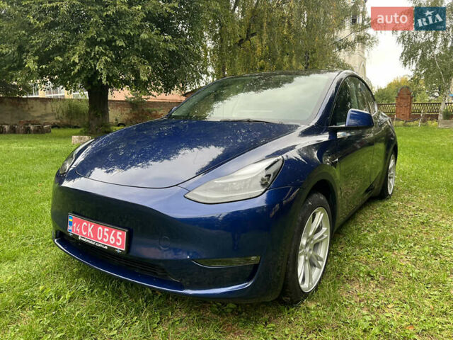 Синий Тесла Model Y, объемом двигателя 0 л и пробегом 37 тыс. км за 27270 $, фото 3 на Automoto.ua