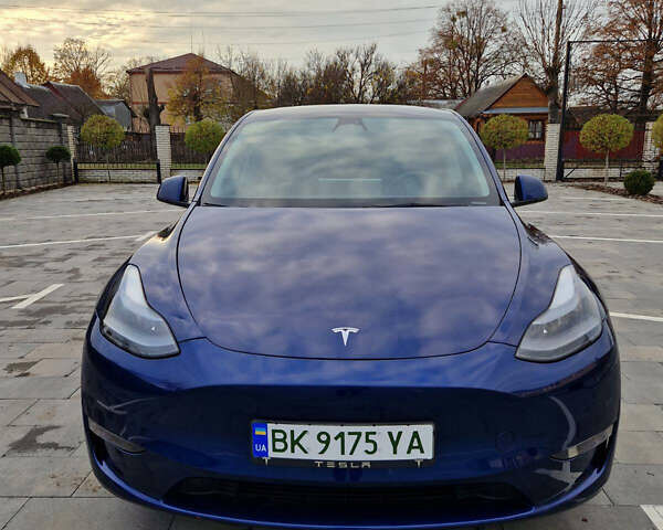 Синий Тесла Model Y, объемом двигателя 0 л и пробегом 46 тыс. км за 25499 $, фото 2 на Automoto.ua