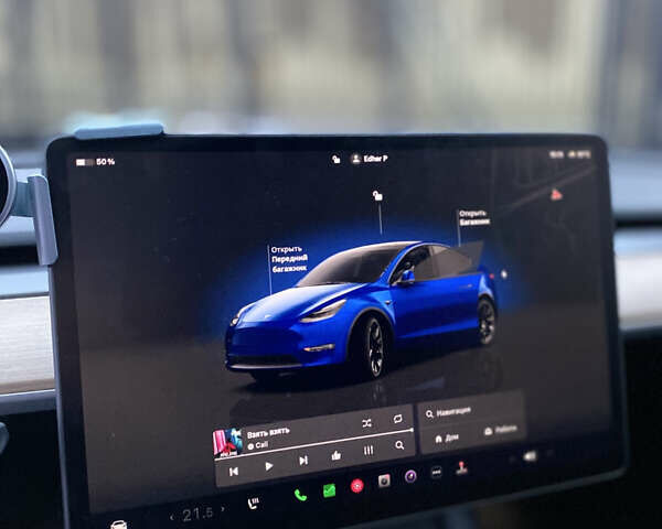 Синий Тесла Model Y, объемом двигателя 0 л и пробегом 42 тыс. км за 26900 $, фото 10 на Automoto.ua