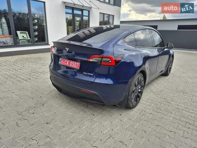 Тесла Model Y 2023 в Самборе на Automoto.ua Синий Тесла Model Y, объемом двигателя 0 л и пробегом 27 тыс. км за 25500 $, фото 4 на Automoto.ua
