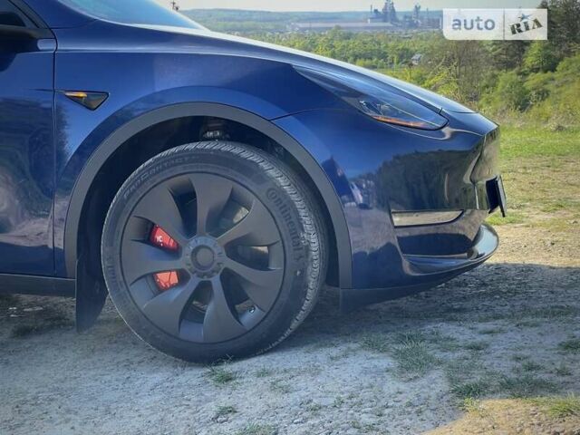 Синий Тесла Model Y, объемом двигателя 0 л и пробегом 13 тыс. км за 33000 $, фото 5 на Automoto.ua