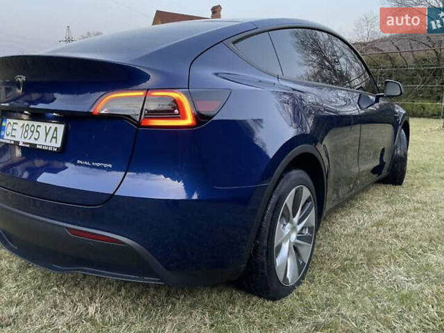 Синий Тесла Model Y, объемом двигателя 0 л и пробегом 51 тыс. км за 28500 $, фото 9 на Automoto.ua