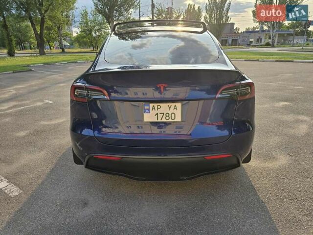 Синий Тесла Model Y, объемом двигателя 0 л и пробегом 51 тыс. км за 26400 $, фото 3 на Automoto.ua
