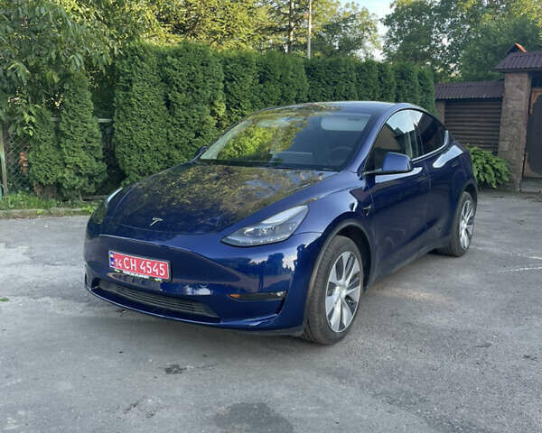 Синий Тесла Model Y, объемом двигателя 0 л и пробегом 55 тыс. км за 30500 $, фото 6 на Automoto.ua