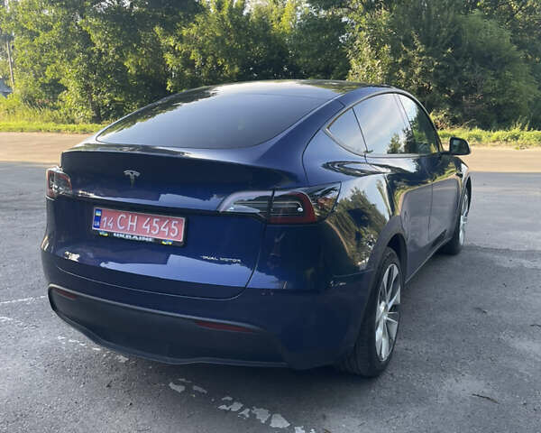 Синий Тесла Model Y, объемом двигателя 0 л и пробегом 55 тыс. км за 30500 $, фото 3 на Automoto.ua