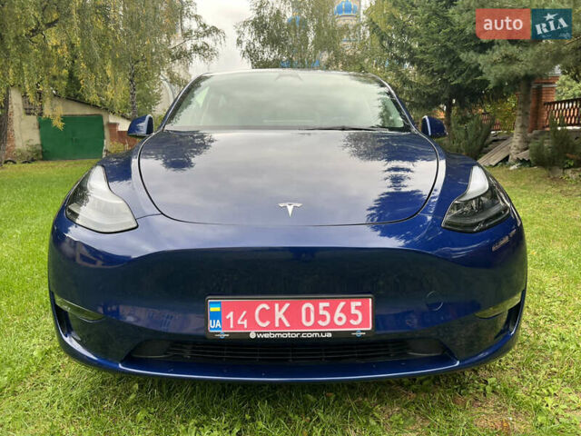 Синий Тесла Model Y, объемом двигателя 0 л и пробегом 37 тыс. км за 27270 $, фото 6 на Automoto.ua