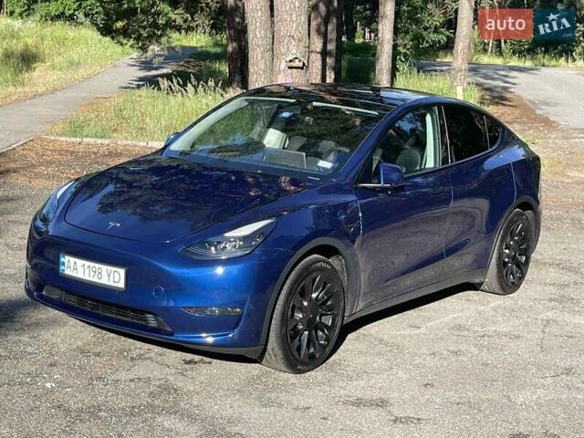 Синий Тесла Model Y, объемом двигателя 0 л и пробегом 30 тыс. км за 29000 $, фото 3 на Automoto.ua