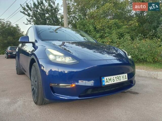 Синий Тесла Model Y, объемом двигателя 0 л и пробегом 31 тыс. км за 28000 $, фото 18 на Automoto.ua