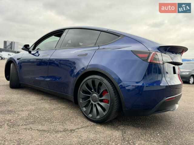 Синий Тесла Model Y, объемом двигателя 0 л и пробегом 36 тыс. км за 31000 $, фото 11 на Automoto.ua