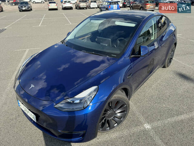 Синий Тесла Model Y, объемом двигателя 0 л и пробегом 17 тыс. км за 32500 $, фото 5 на Automoto.ua
