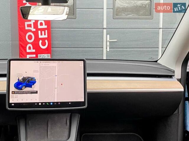 Синий Тесла Model Y, объемом двигателя 0 л и пробегом 35 тыс. км за 30999 $, фото 17 на Automoto.ua