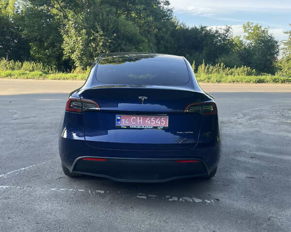 Синий Тесла Model Y, объемом двигателя 0 л и пробегом 55 тыс. км за 30500 $, фото 4 на Automoto.ua