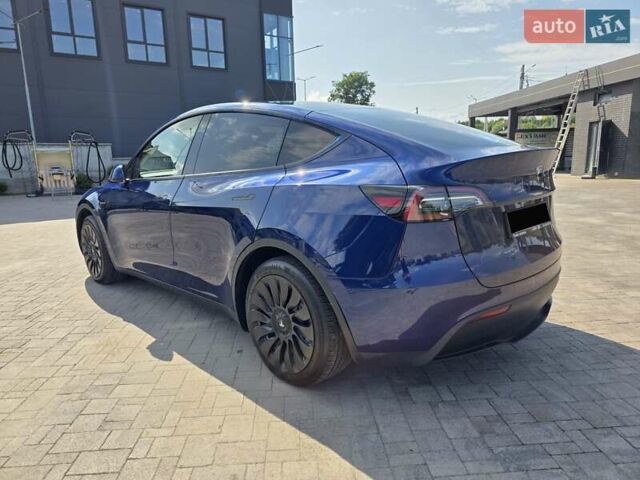 Синий Тесла Model Y, объемом двигателя 0 л и пробегом 42 тыс. км за 26500 $, фото 3 на Automoto.ua