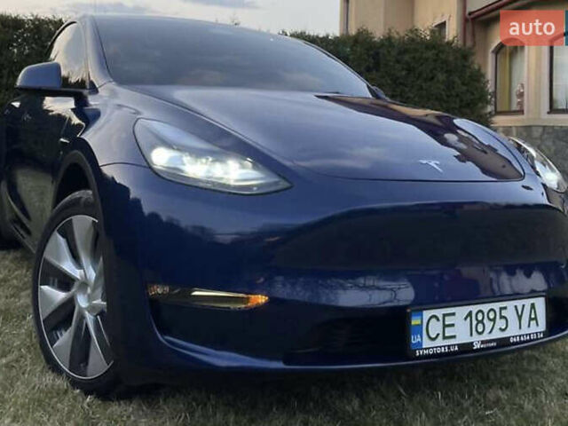 Синий Тесла Model Y, объемом двигателя 0 л и пробегом 51 тыс. км за 28500 $, фото 10 на Automoto.ua